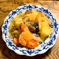 秋鮭と根菜、マッシュルームのバター風味煮|Moray74さん