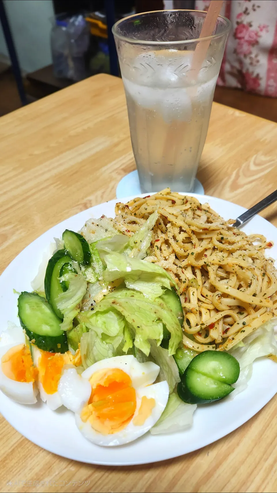 生パスタペペロンチーノ|aiさん