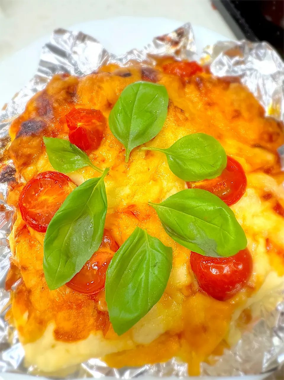 トマトバジルピザ　ホームベーカリー|Yummy worldさん