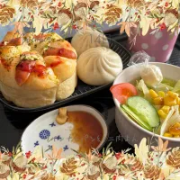 ウインナーパン&ミニ肉まん|いのっちさん