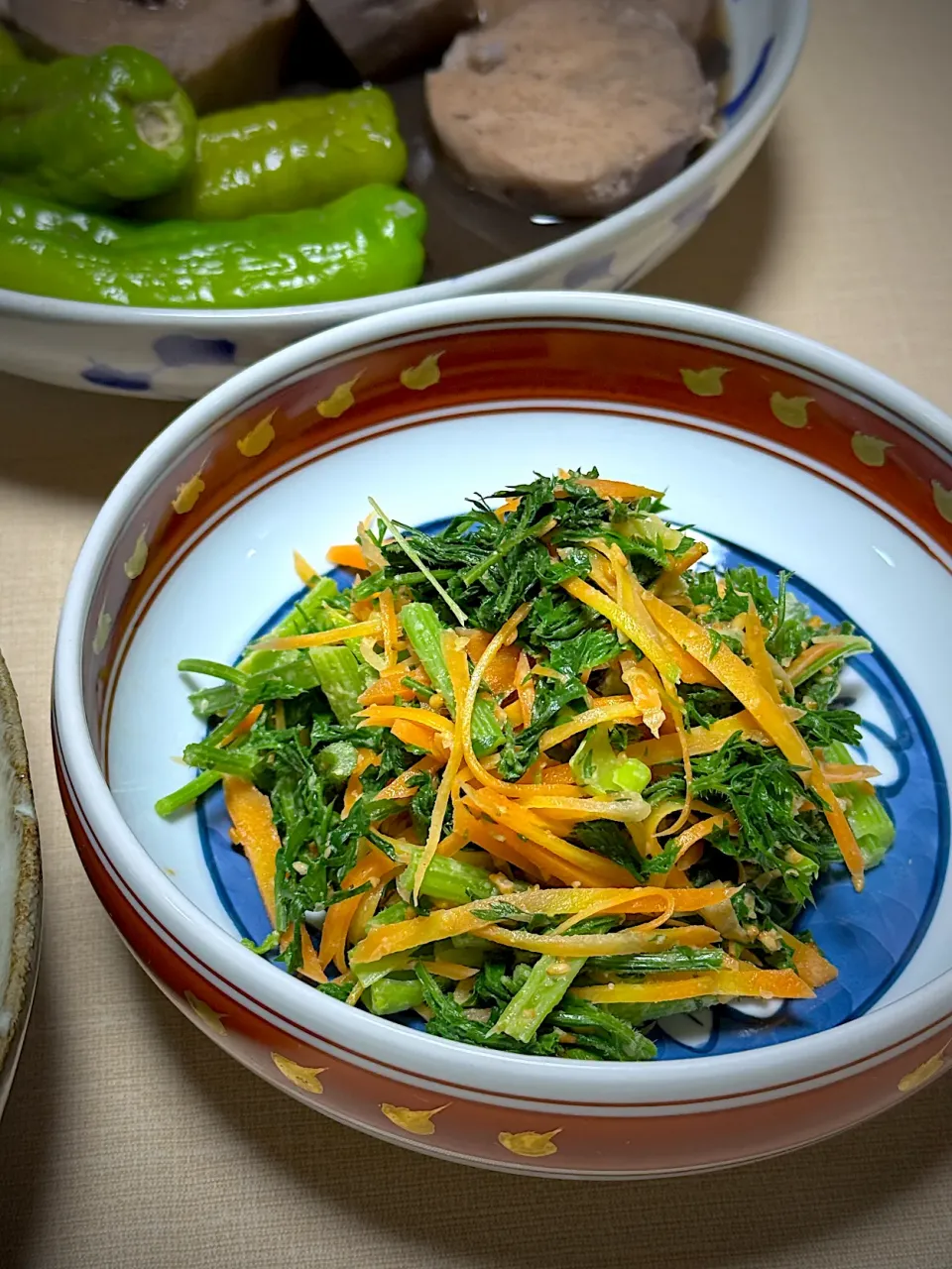 葉にんじんのごま和え|goo_goo💕さん