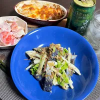 11/14晩酌：しめ鯖の胡麻和え|ななみんさん