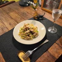 キノコとササミの和風パスタ|KEITAさん