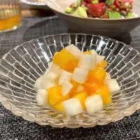 蕪と柿の塩麹和え🥢| Saori.Sさん