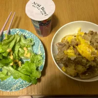 塩麹チキンライス。塩だれで漬け込みました　#鶏肉料理|おたこすさん