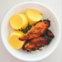 Simple Air fried Miso chicken and egg tofu lunch|CF Chaiさん