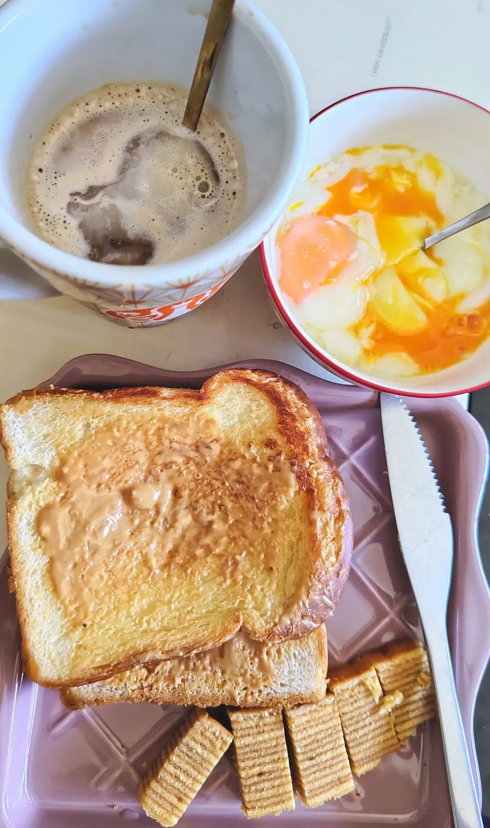 Breakfast after morning workout 🌞☕💪💕😍😋|🍒lynnlicious🍒さん