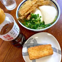 ゴボ天うどんにだし豆腐トッピングat三井うどん|さくたえさん