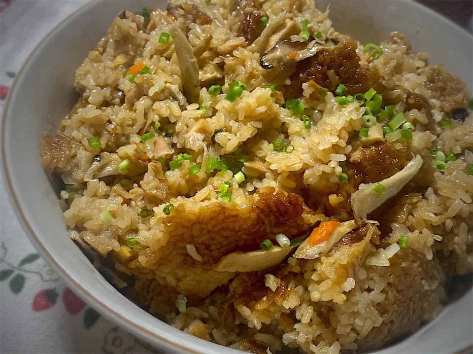 鶏唐揚げおこわ|eiyadeさん