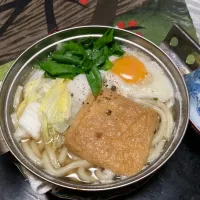 grandmaの晩ごはん☆ やっぱり冬日和
さ時間差で寒くなるね
今夜はご飯を炊きそこねたから鍋焼きうどん🫕で頂きます