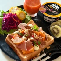 ゆかりさんの料理 柿トースト😘|ゆかりさん