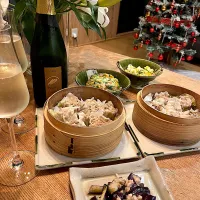 自家製焼売　茄子とツナのおひたし　チャーハン|izunさん