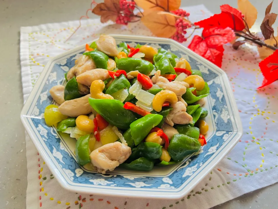 「鶏肉とピーマンのカシューナッツ炒め」|バシュランさん