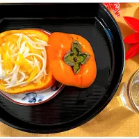 柿なますin柚子ゆずで乾杯🍶|ワイントンさん