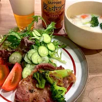 ポークソテー・ホワイトシチュー|くり子さん