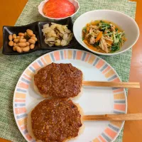 ☆五平餅　☆煮物　☆昆布豆＆浅漬け　☆りんご|chikakoさん