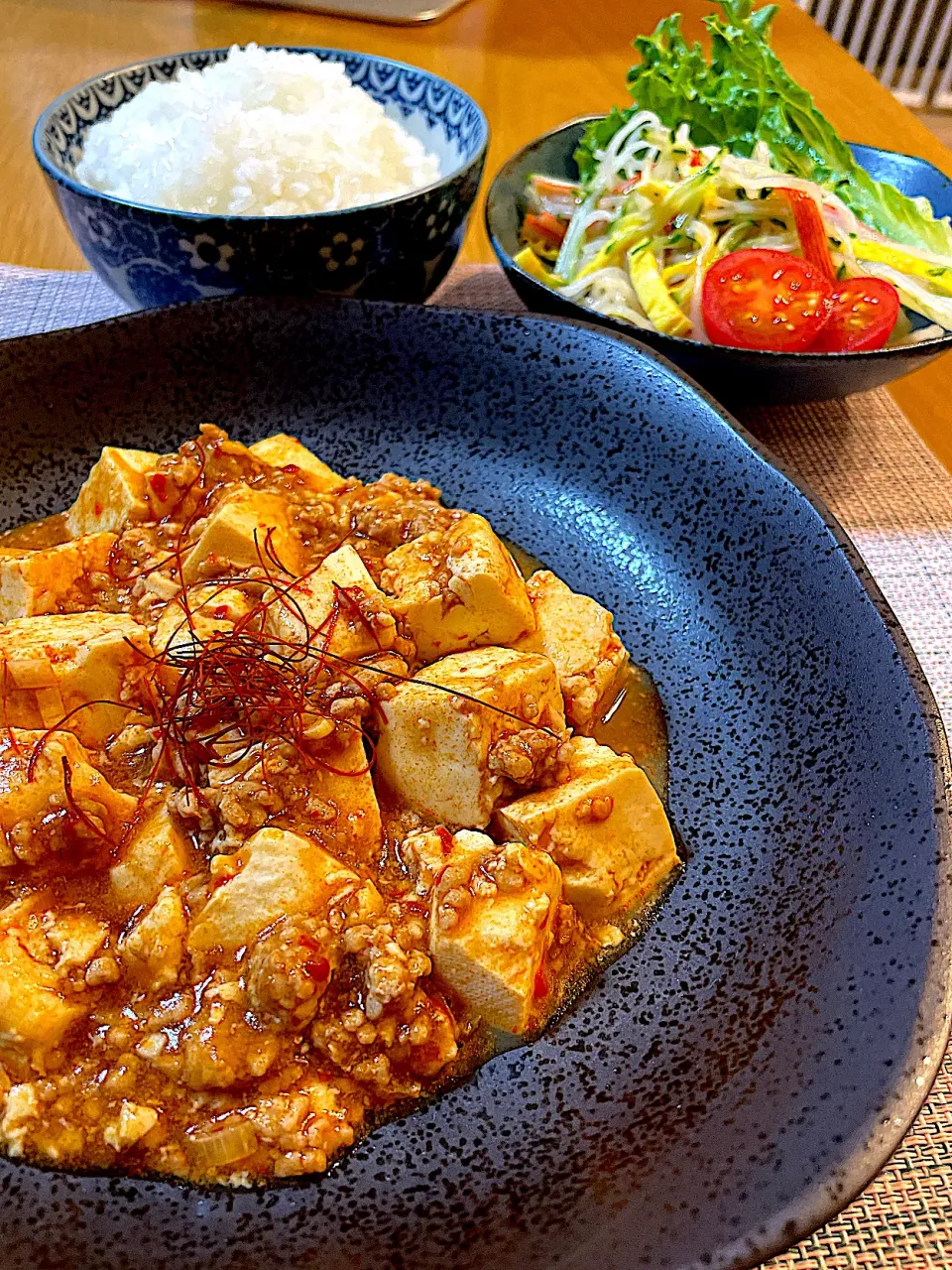麻婆豆腐と春雨サラダ|Mikaさん