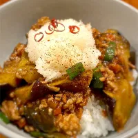 ナスみぞれ炒め丼|へろへろさん