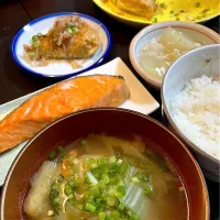 焼き鮭定食的夕飯|DKさん