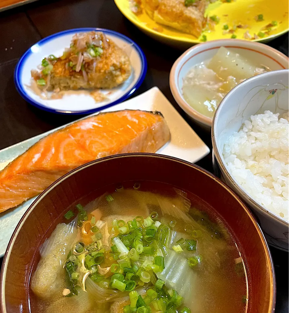 焼き鮭定食的夕飯|DKさん