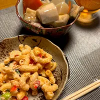 自炊　マカロニサラダ　芋煮|みんさん