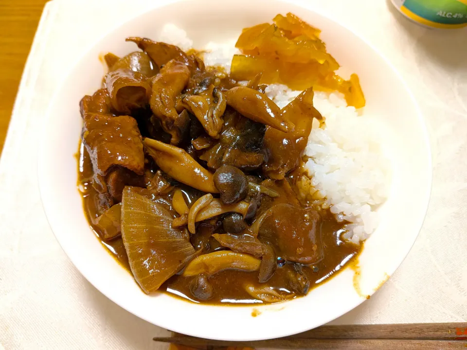 11/15の夕食　夫作　ブラックカレー|卯月さん