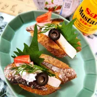 🔷日曜日のあるもんで🥖バケットサンドイッチ🔷