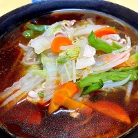 単身赴任中の男飯(餡かけ醤油ラーメン)| おおもりの星さん