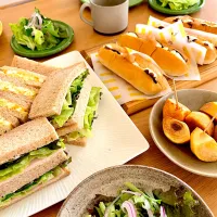 本日の朝パン！サンド＆コッペのスペシャル盛り✨|kaeさん