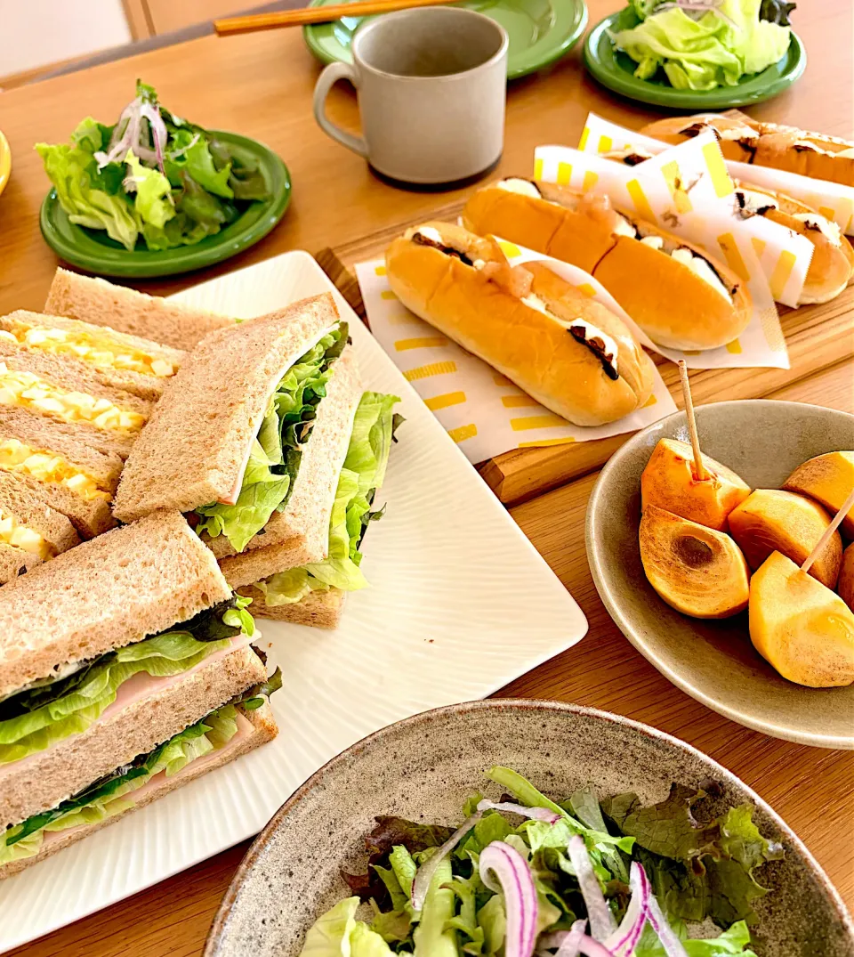 本日の朝パン！サンド＆コッペのスペシャル盛り✨|kaeさん