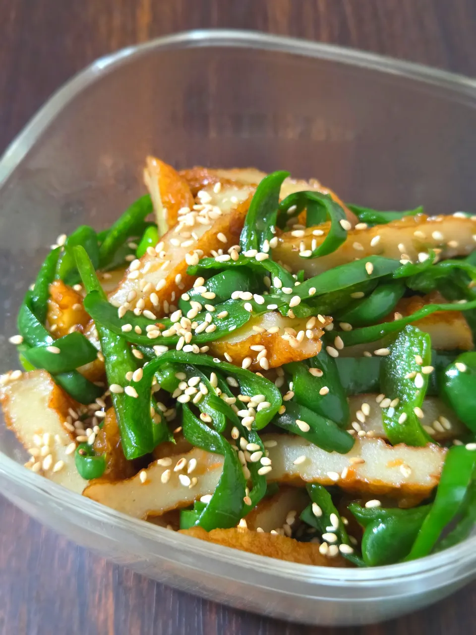 さつま揚げとピーマンのきんぴら|ぱんだのままんさん