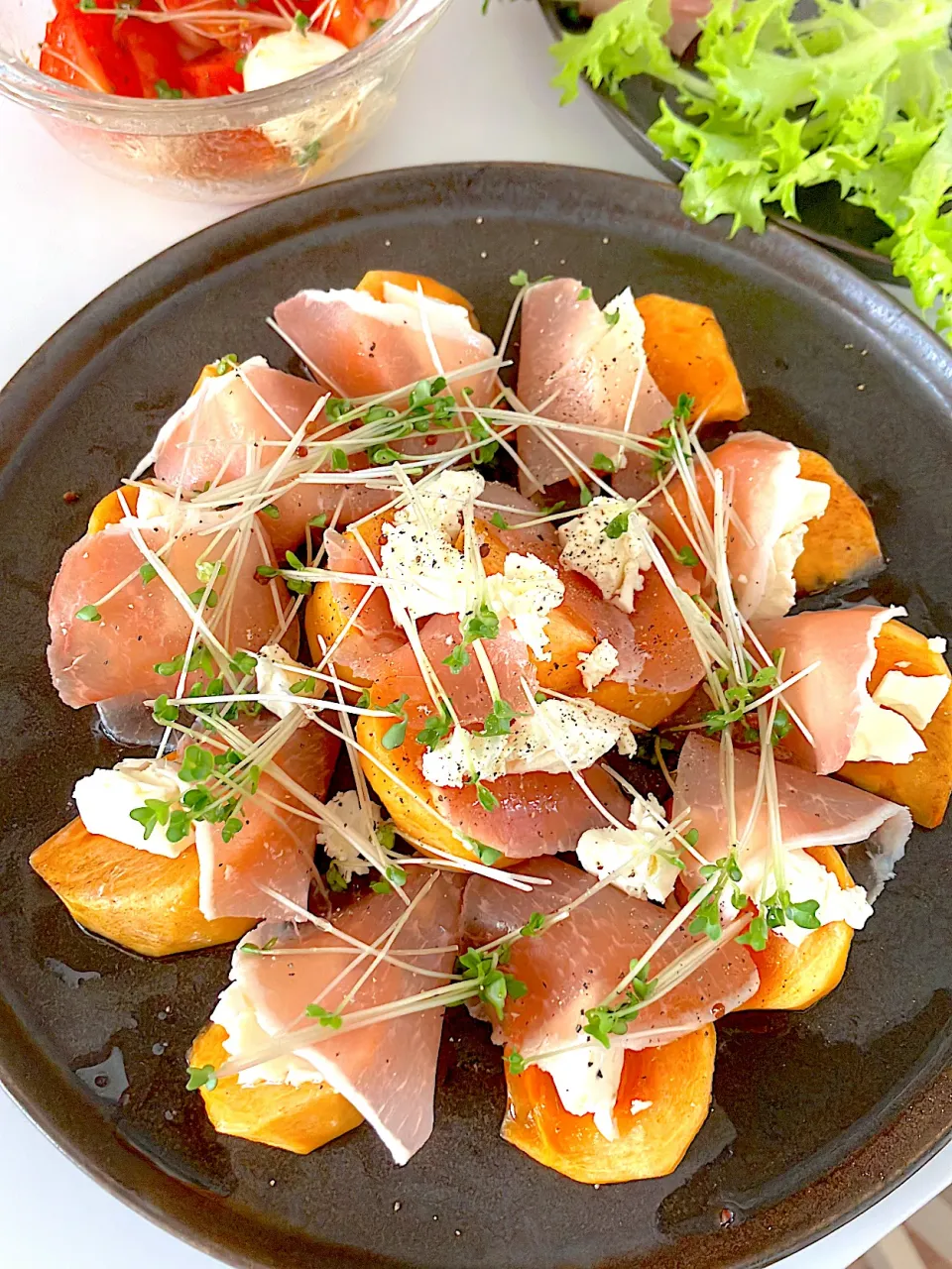 柿×クリームチーズ×生ハム|かなんさん