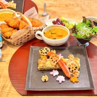 薩摩芋ガレット&焼きソーセージ|1480_kojiさん