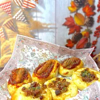 鳥照りパン＆ウインナーパン|アッキーさん