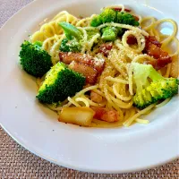 11/16のお昼ごはん~ブロッコリーとベーコンのパスタ~|ゆかｕさん