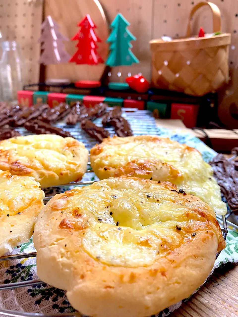 米粉のチーズパン|真珠きょうだいママさん