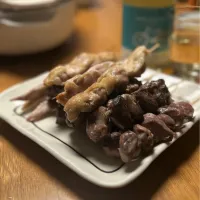 11/15の夕食　焼鳥とワイン|yoneさん