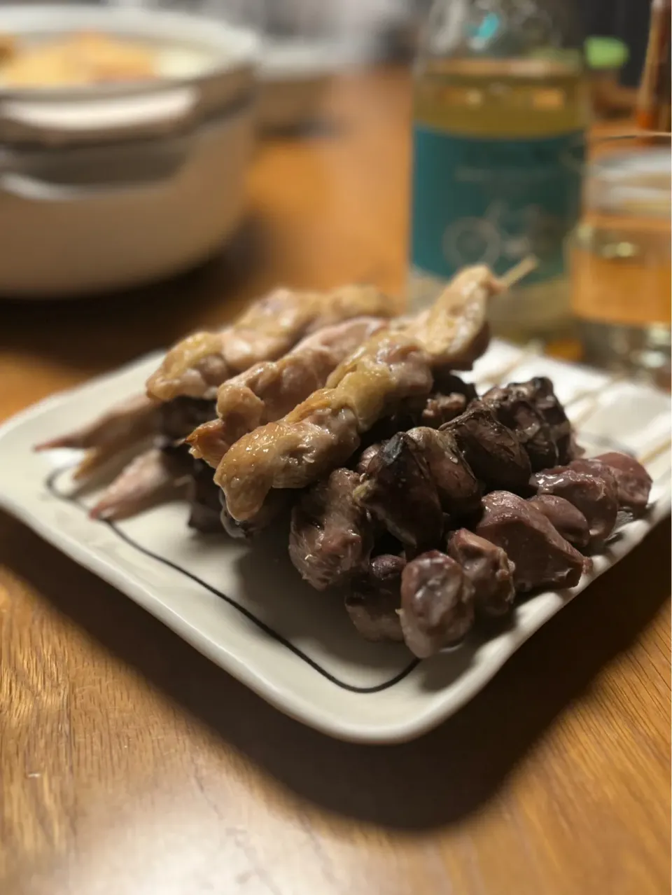 11/15の夕食　焼鳥とワイン|yoneさん