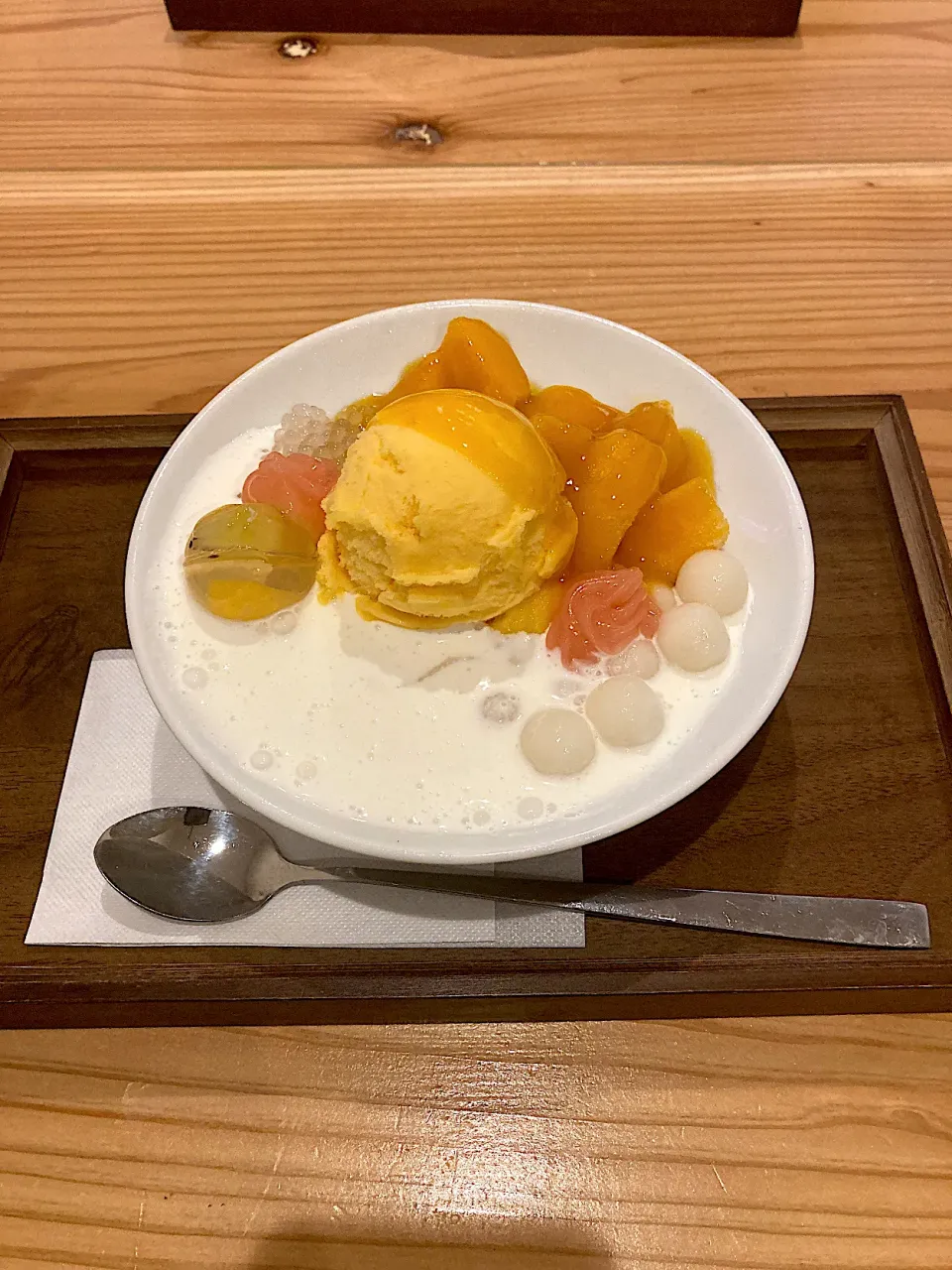 大須観音そばの甘味処「瓢堂さん　ぼくはマンゴーココナッツぜんざいをいただきまーす😋（実況中継終了）|なびさん