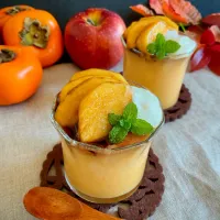 ゼラチンなし☆柿プリン