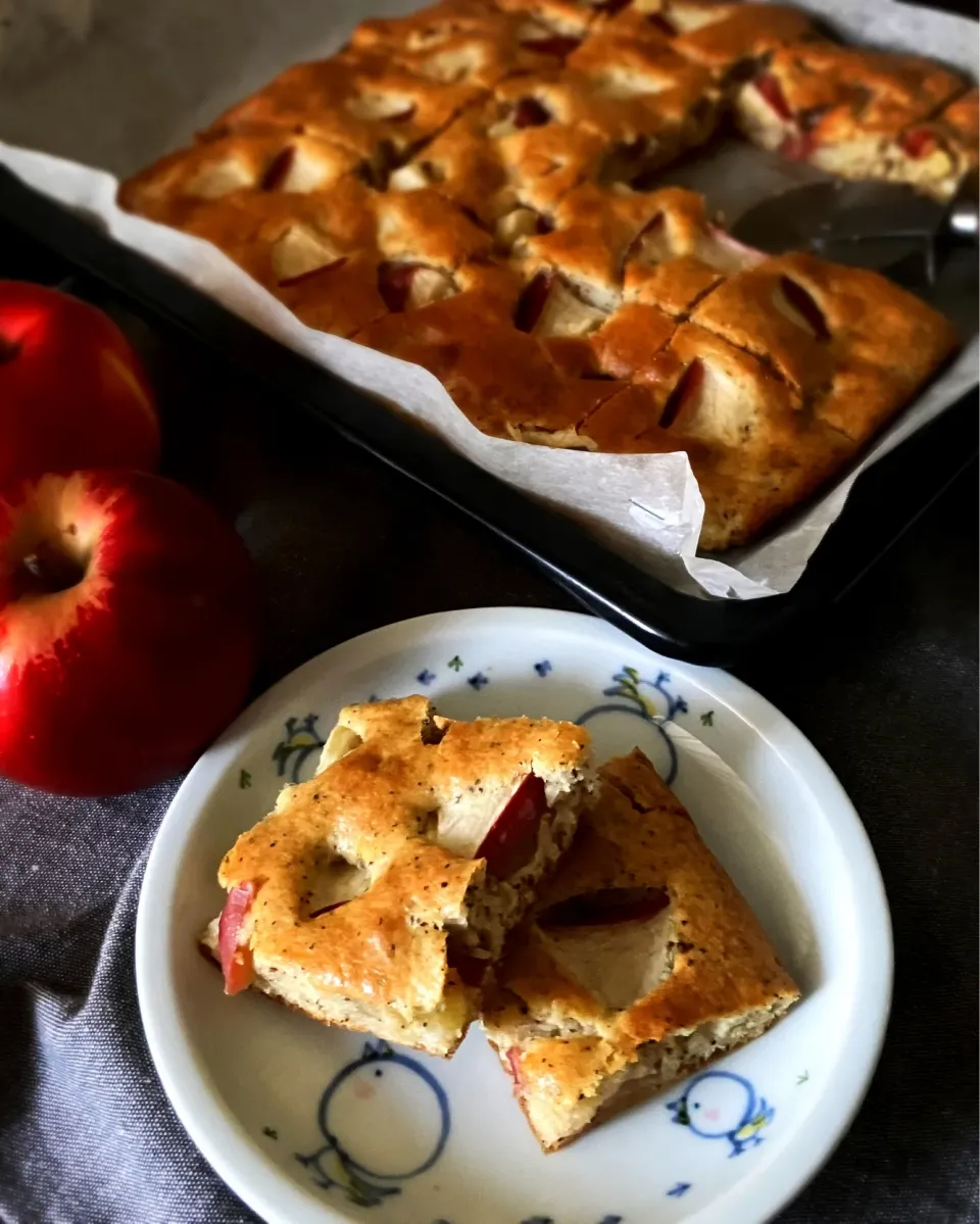 chieko ♪さんの料理 紅茶とりんごのケーキ|うさかめさん