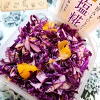 @きなこさんの料理 🔷紫キャベツとツナの🍊塩みかんマリネ🔷|@きなこさん