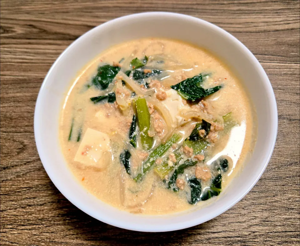 豆乳ごま坦々スープ|バンビさん