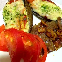 茄子のチーズ焼き|笑福さん