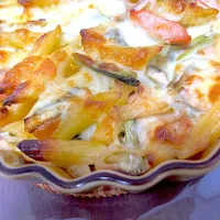 サーモンと小松菜のグラタン|みえさん