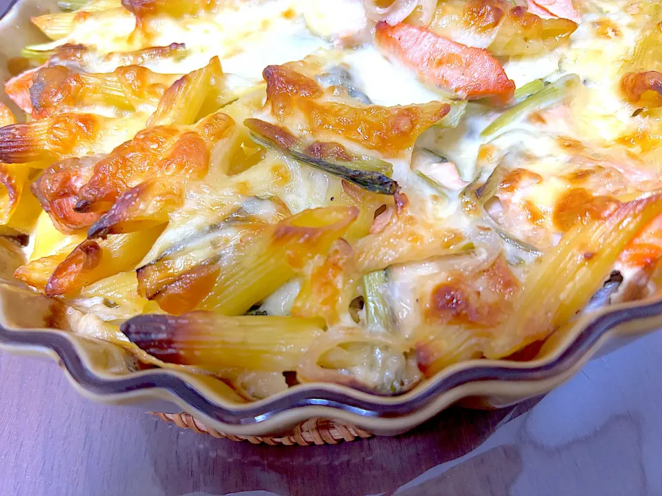 サーモンと小松菜のグラタン|みえさん