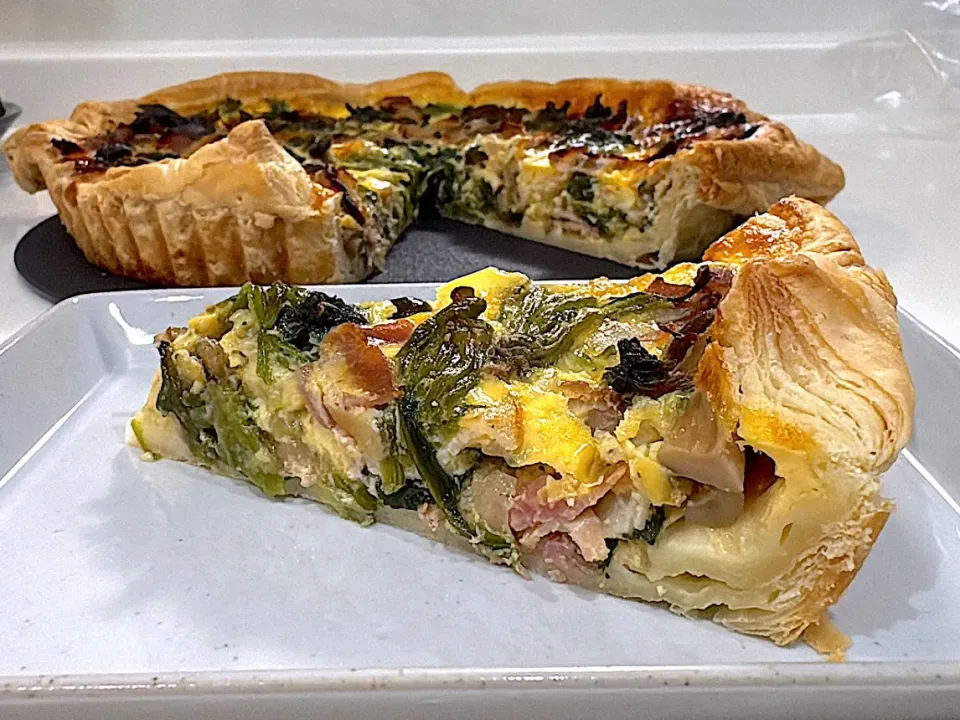 ベーコンとほうれん草ときのこのキッシュ|Nキッチンさん