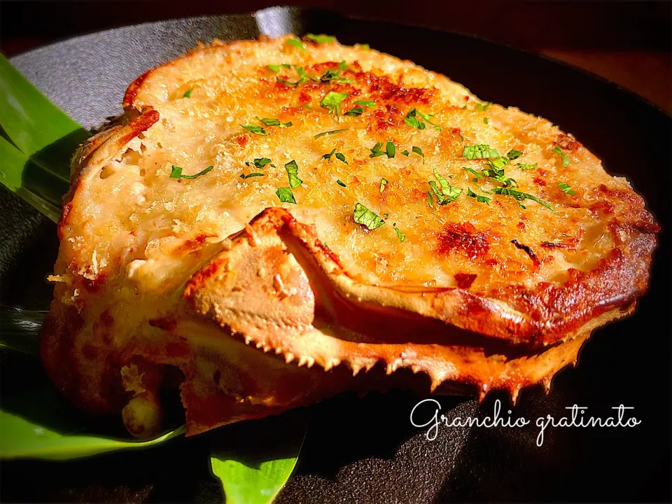 蟹の甲羅グラタン🇮🇹|気まぐれシェフさん