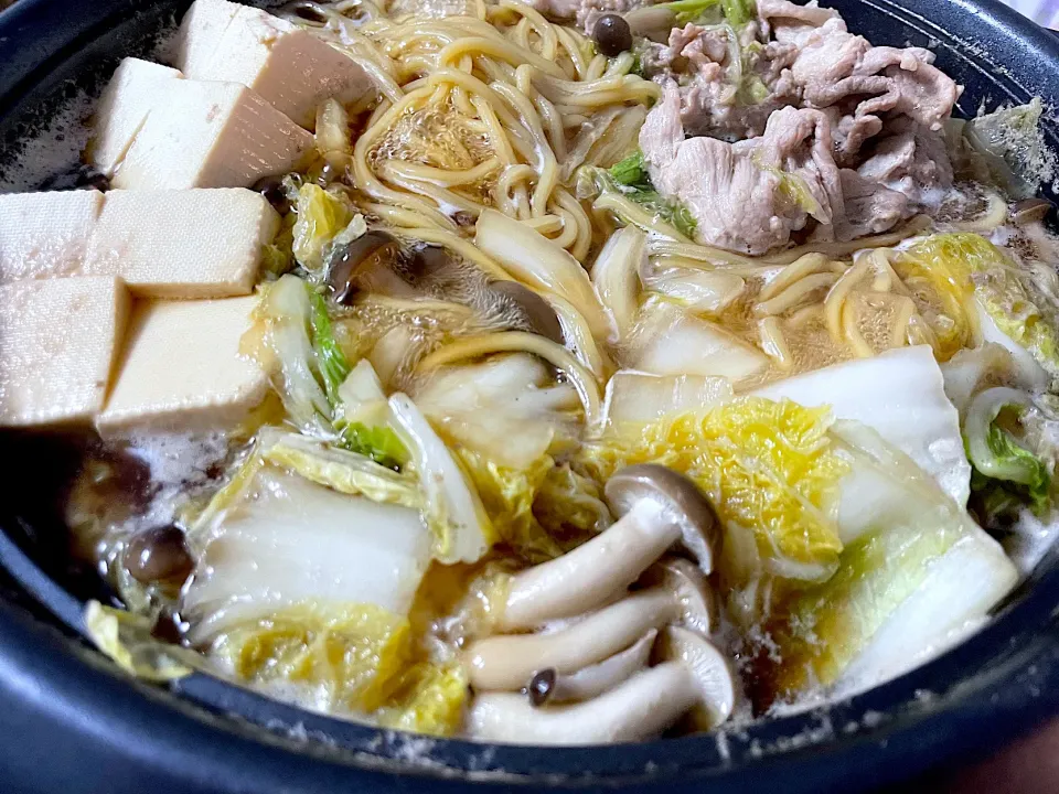 中華そばと白だし鍋|くうちゃんさん