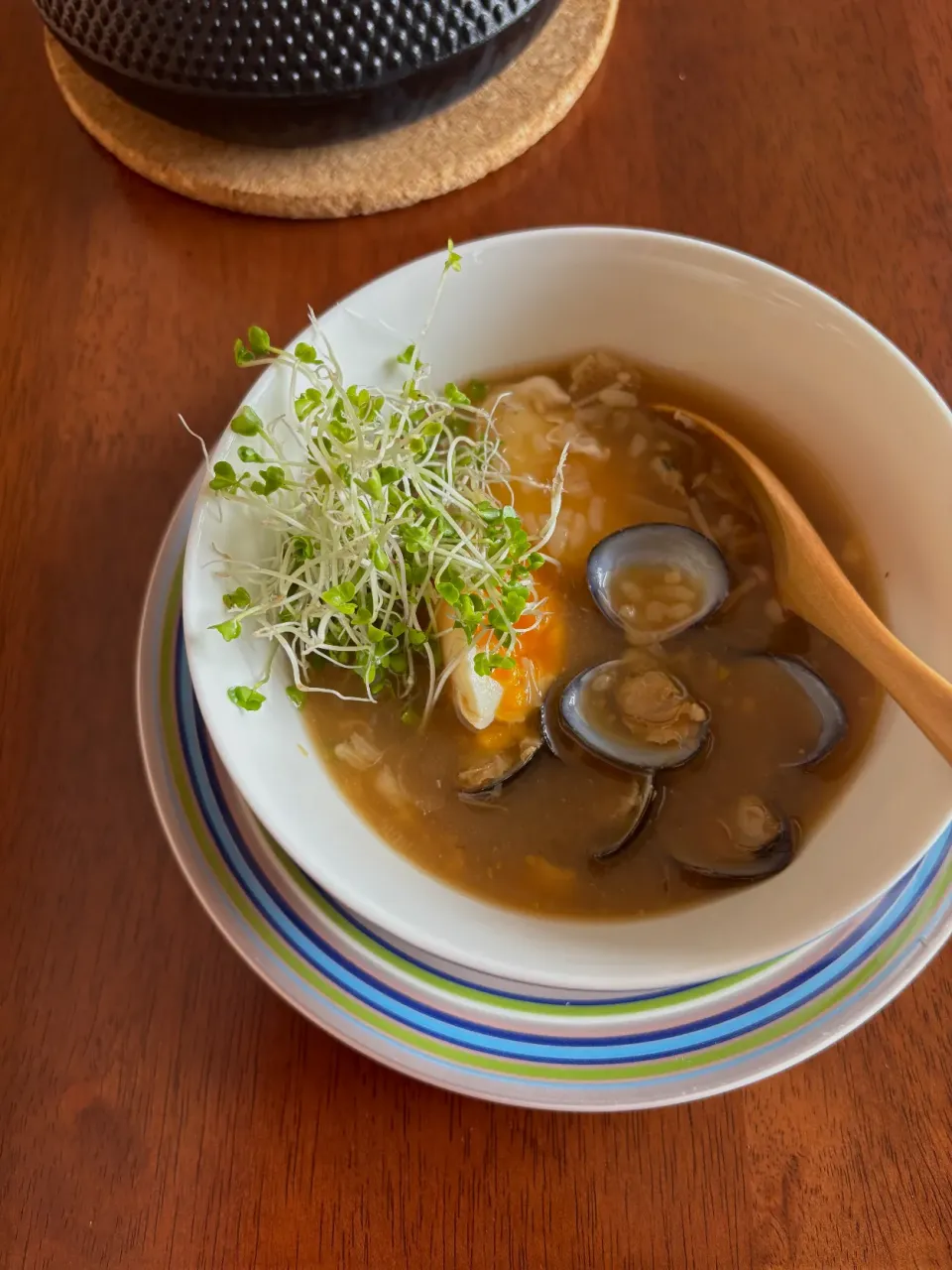 蜆汁のお粥さんで鉄分補給|naho_nonaさん